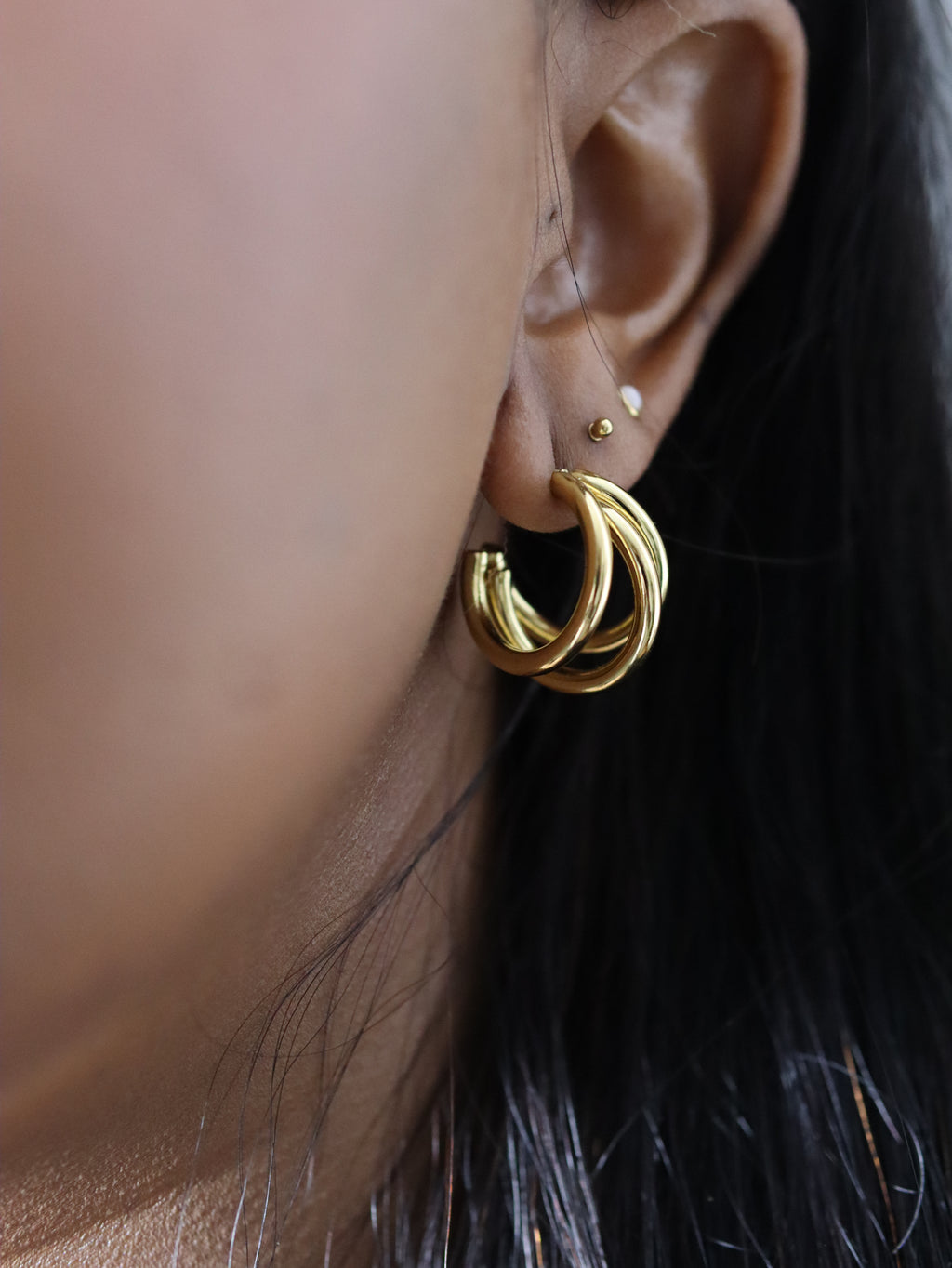 AMARA - Layered 3 Tier Earrings