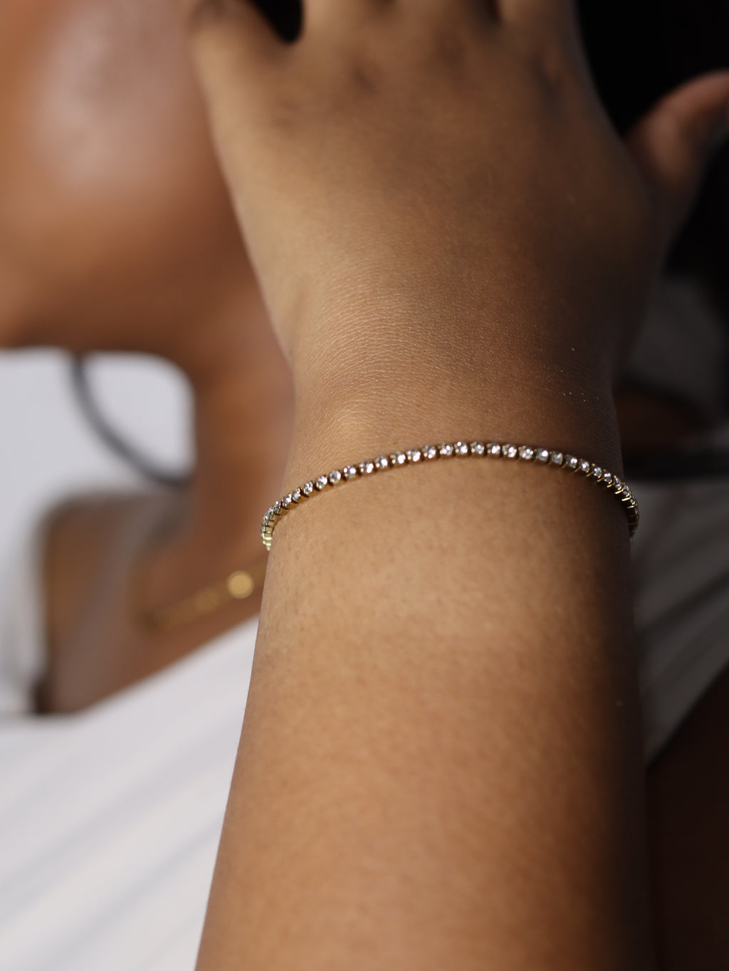 NAOMI - Gold Tennis Bracelet