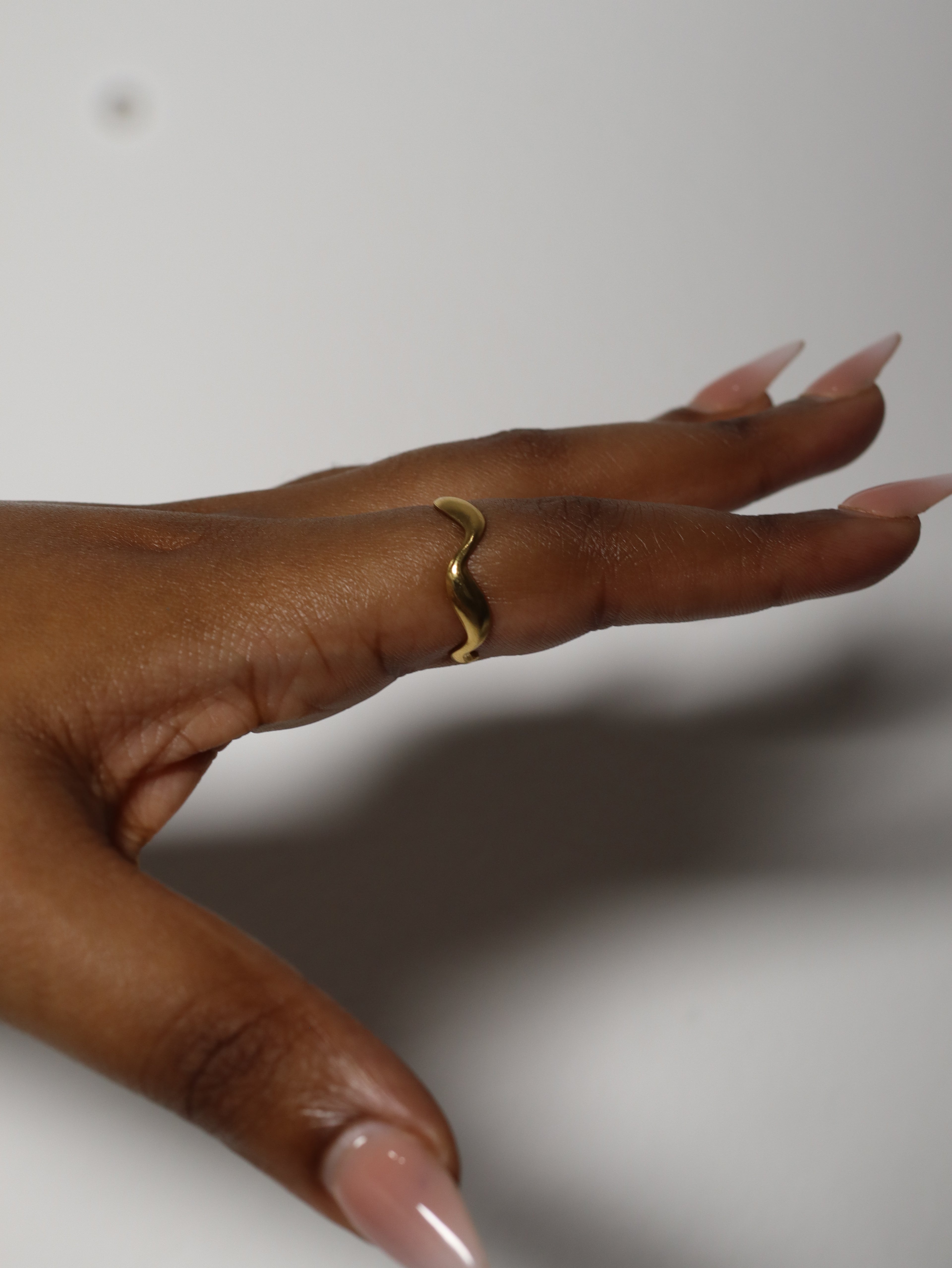 ALSIE - Gold  3-Piece Adjustable Ring Set